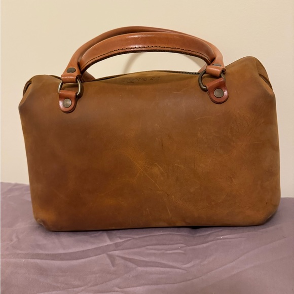 Lightly used Love 41 Large Tan Duffle Purse - Picture 1 of 12